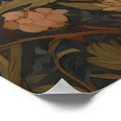 Zwei elegante Lovebirds Vintag Poster (Ecke)