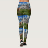 Zwei elegante Ölfarbe, Leggings (Rückseite)