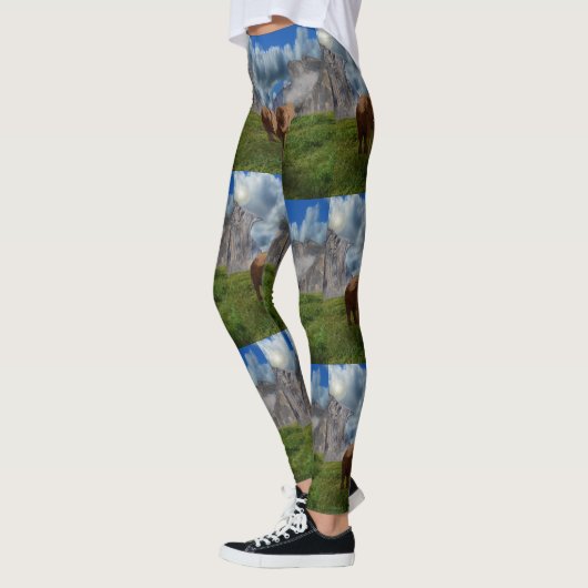 Zwei elegante Ölfarbe, Leggings (Links)