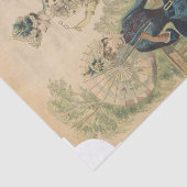 Zwei elegante Viktorianische Frauenfachbuch Seidenpapier (Ausschnitt)