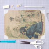 Zwei elegante Viktorianische Frauenfachbuch Seidenpapier (Handwerk)