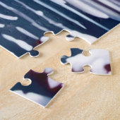 Zwei elegante weiße Schwäne Puzzle (Seite)