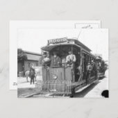 Zwei Elektroautos in Lissabon 1912 Postkarte (Vorne/Hinten)