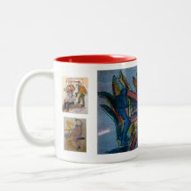 Zwei elf-Unzen-Tasse