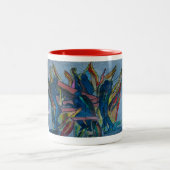 Zwei elf-Unzen-Tasse Zweifarbige Tasse (Mittel)