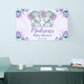 ZWEI ELFENSTE-Bannersignatur Hintergrund Tabelle Banner (Messeveranstaltung)