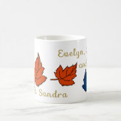 zwei Eltern, zwei Kinder und ein Baby - Kaffeetasse (Mittel)