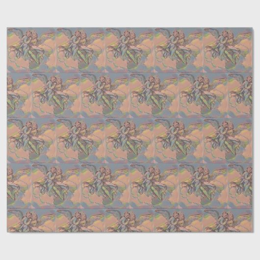 Zwei Engel Geschenkpapier (Flach)