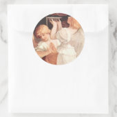 Zwei Engel, Guido Reni Christlich Barock Runder Aufkleber (Tasche)