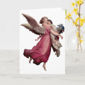 Zwei Engel im Flug Karte (Gelbe Blume)