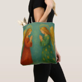 Zwei Engel Praying Tote-Tasche Tasche (Von Nahem)