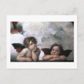Zwei Engel, Raphael Vintage Kunst Postkarte (Vorderseite)
