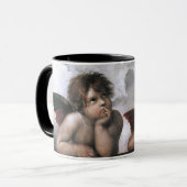 Zwei Engel, Raphael Vintage Kunst Tasse (Vorderseite Links)