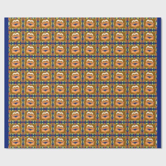 zwei Engel singen Geschenkpapier (Flach)