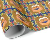 zwei Engel singen Geschenkpapier (Rolleneckpunkt)