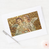 Zwei Engel singende Weihnachtslieder Stickers (Umschlag)
