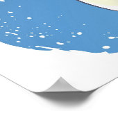 Zwei Engel sitzen auf den Wolken Poster (Ecke)