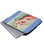 Zwei Engel tragen ein kleines Kind Laptopschutzhülle (Vorne Knopf)