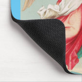 Zwei Engel tragen ein kleines Kind Mousepad (Ecke)