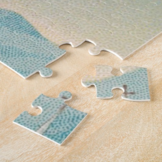 Zwei Engel tragen ein kleines Kind Puzzle (Seite)