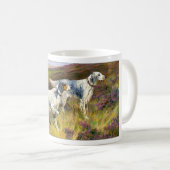 Zwei englische Setter in einem Feld - Arthur Wardl Kaffeetasse (VorderseiteRechts)
