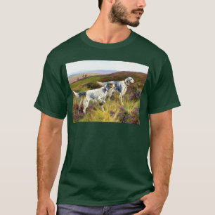 Zwei englische Setter in einem Feld - Arthur Wardl T-Shirt