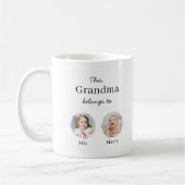 Zwei Enkelkinder personalisiert Kaffeetasse (Links)