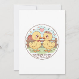 zwei Enten und Liebe, du bist das Quaken meines He Feiertagskarte