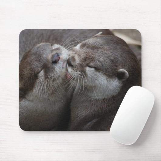 Zwei entzückende Otter Mousepad (Mit Mouse)