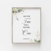 Zwei Ephesianer 5:31 werden eins Poster