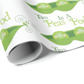 Zwei Erbsen im Blut Geschenkpapier (Rolleneckpunkt)