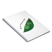 Zwei Erbsen in der Hülse Notizblock (Rechte Seite)