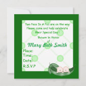 ZWEI ERBSEN IN EINEM EINLADUNG (Rückseite)