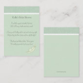 Zwei Erbsen in einem Hülsen-Buch-Antrag Begleitkarte (Vorne/Hinten)