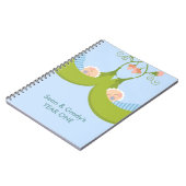 Zwei Erbsen in einem Hülsen-Jungen paart Notizbuch Notizblock (Linke Seite)