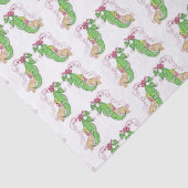 Zwei Erbsen in einem Hülsen-Seidenpapier Seidenpapier (Detail)