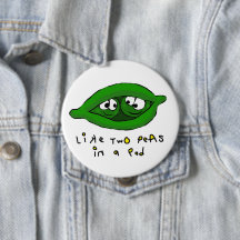 Zwei Erbsen in einem Pod-Abzeichen