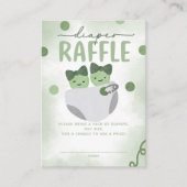 Zwei Erbsen in einem Pod-Baby-Duschschlauch Begleitkarte (Vorderseite)