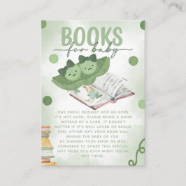 Zwei Erbsen in einem Pod-Bücher für Babydusche Begleitkarte