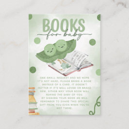 Zwei Erbsen in einem Pod-Bücher für Babydusche Begleitkarte