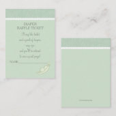 Zwei Erbsen in einem Pod Diaper Raffelschein Begleitkarte (Vorne/Hinten)