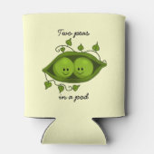 Zwei Erbsen in einem Pod Dosenkühler (Rückseite)