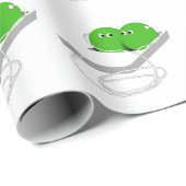 Zwei Erbsen in einem Pod Geschenkpapier (Rolleneckpunkt)