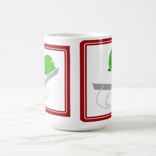 Zwei Erbsen in einem Pod Kaffeetasse (Mittel)