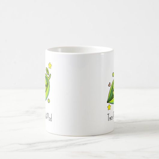 Zwei Erbsen in einem Pod Kaffeetasse (Mittel)