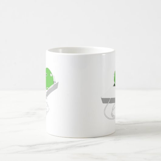 Zwei Erbsen in einem Pod Kaffeetasse (Mittel)