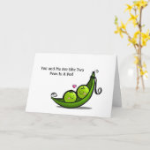 Zwei Erbsen in einem Pod Karte (Gelbe Blume)