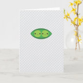 Zwei Erbsen in einem Pod Karte (Gelbe Blume)