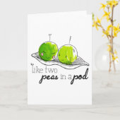 Zwei Erbsen in einem Pod Karte (Gelbe Blume)