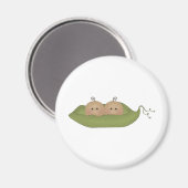Zwei Erbsen in einem Pod Magnet (Vorderseite/Rückseite)